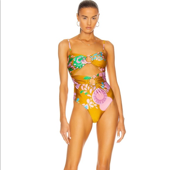 Zimmermann One Piece Teddy Double Ring Swimsuit - Picture 4 of 15